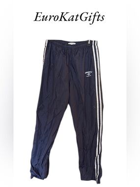 Aeropostale Navy Sweat Jogger Track Pants with White Side Stripes